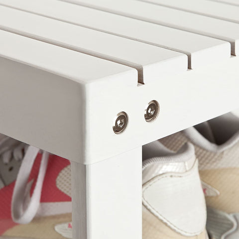 Rootz Bamboe 2-laags schoenenrek - Schoenenbank - Badkamerplank - B50 x D29 x H46cm