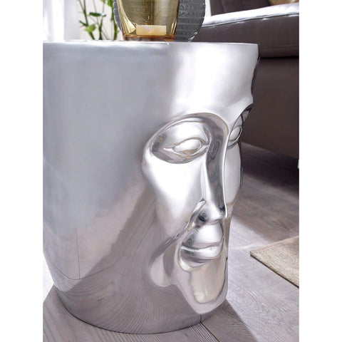 Rootz Bijzettafel Face - Tafel - Aluminium - Zilver