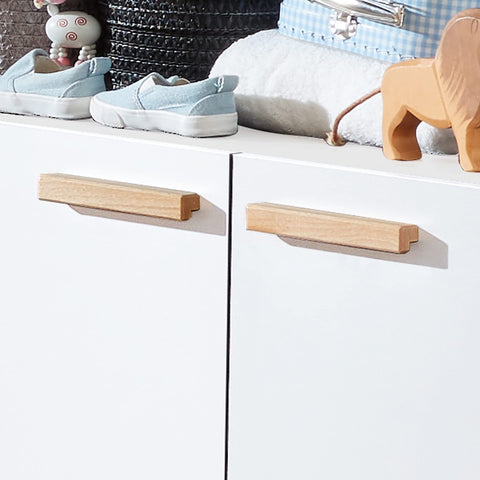 Rootz Modern Wardrobe - Closet - Storage Cabinet - Clothes Organizer - Dresser - Cupboard - Armoire - White - 130 x 190 x 60 cm