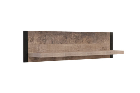 Rootz Stylish Wooden Wall Board - Furniture - Board Piece - Brown Tobacco - 110 x 28 x 23 cm