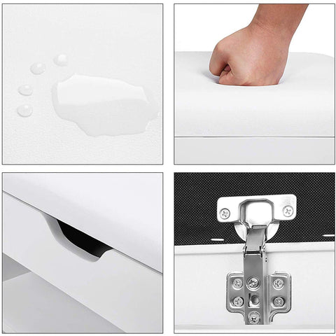 Rootz Shoe Cabinet White - Multifunctional Cabinet - Wooden Shoe Cabinets with storage space - 80 x 44 x 30 cm (WxH x D)