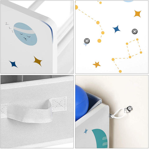 Rootz Toy organizer - Toy cabinet - Storage cabinet children's room - White - 62.5 x 29.5 x 60 cm