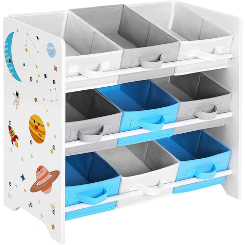 Rootz Toy organizer - Toy cabinet - Storage cabinet children's room - White - 62.5 x 29.5 x 60 cm