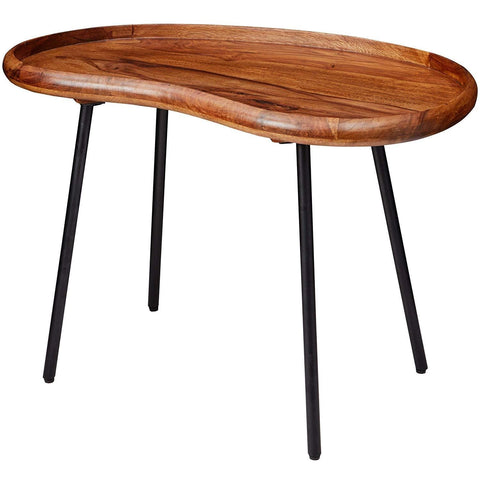 Rootz Coffee Table - Modern Side Table - Brown - 71 x 51 x 40 cm