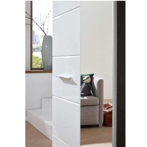 Rootz Garderobekast - Kast - Kledingkast - Opbergmeubel - Organisator - Kledingkast - Wit - 60 x 191 x 35 cm