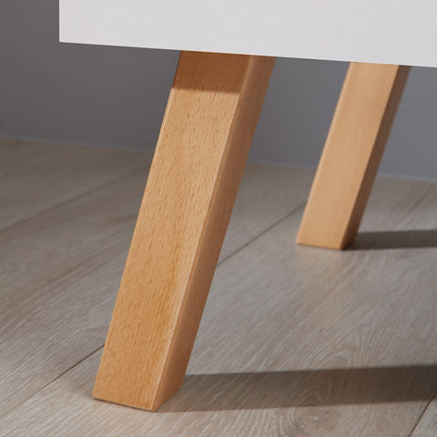 Rootz Modern Wardrobe - Closet - Storage Cabinet - Clothes Organizer - Dresser - Cupboard - Armoire - White - 130 x 190 x 60 cm