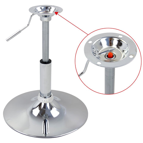 Rootz Designer Hocker - Stool - Seating Chair - Swivel Seat - Adjustable Chair - Modern Stool - Rotating Seat - White - 15.7x15.7x10.2inches