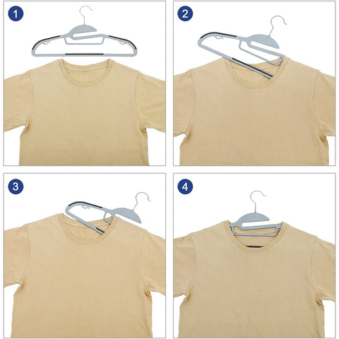 Rootz Clothes Hanger Set Of 20 Pieces - Anti Slip - Clothes Hangers