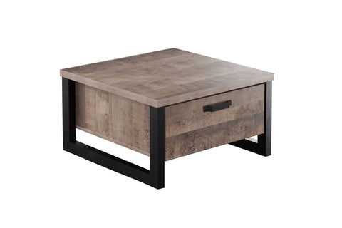 Rootz Coffee Table - Modern Centerpiece - Living Room Stand - Elegant Furniture - Homely Accent - Lounge Display - Brown & Black - 80 x 45 x 80 cm
