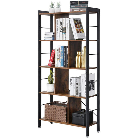 Rootz Bookcase - Bookcases - Industrial - Wood - Iron Frame - 74 x 30 x 154.5 cm (LxWxH)