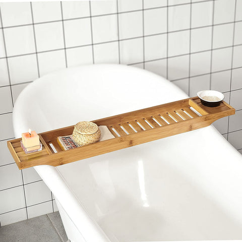 Rootz Bamboe Badkuiprek - Caddy Tray Badkamerplank - Lengte 80cm