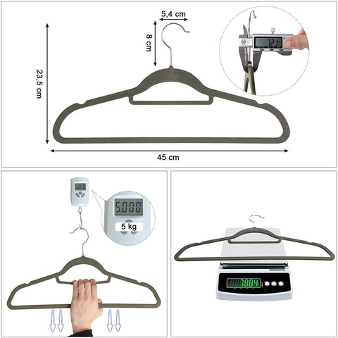 Rootz Kleiderbügel – 20 Stück – rutschfest