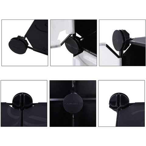 Rootz Wardrobe Click System - 14 compartments - Plastic - Clothes - Wardrobe with hanging rails - 143 x 36 x 178 cm