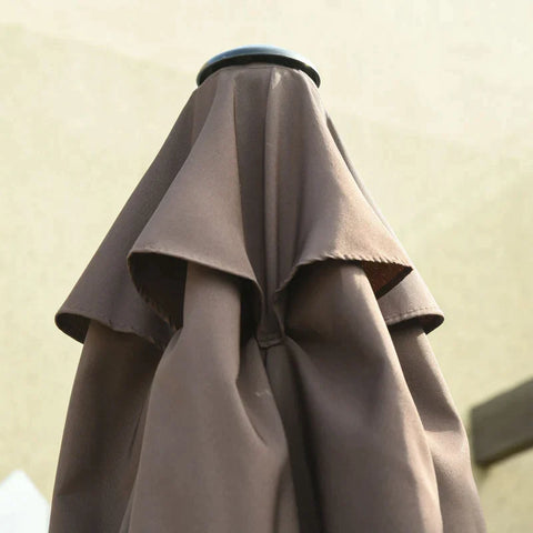 Rootz Parasol - Sun umbrella - Patio Umbrella - Parasol umbrella - Metal/Polyester - Brown