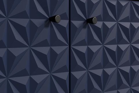 Rootz Door Panels - Door Set - Furniture Fronts - Interior Refresh - Cabinet Enhancer - Dark Blue - 60x36x2cm.