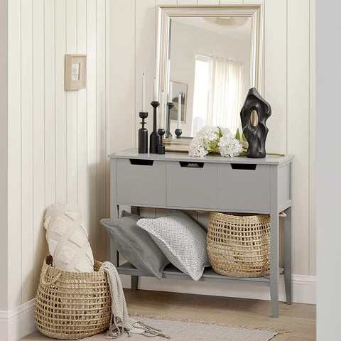 Rootz Console Table Hall - Table Side - Table End - Table Living Room - Table with 3 Drawers
