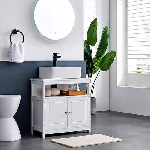 Rootz Washbasin base cabinet - Bathroom cabinet - Base cabinet - Scandinavian - White - MDF - 60 x 30 x 60 cm