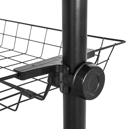 Rootz verstelbare kledingkastorganizer - kledingplanksysteemrek - ophangrail telescopische opbergrekken