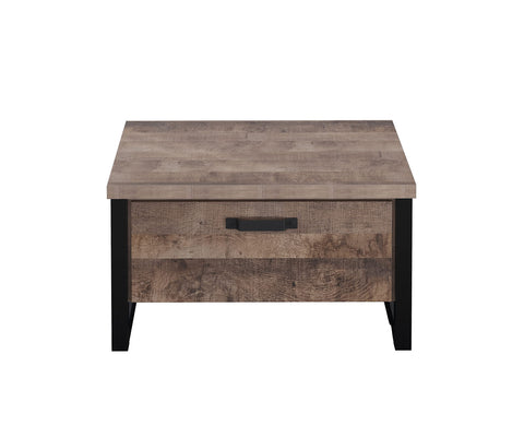 Rootz Coffee Table - Modern Centerpiece - Living Room Stand - Elegant Furniture - Homely Accent - Lounge Display - Brown & Black - 80 x 45 x 80 cm