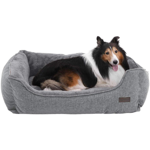 Rootz Deluxe Dog Bed - Washable Dog Bed - Removable Cover - Dog Beds - 90 x 75 x 25 cm