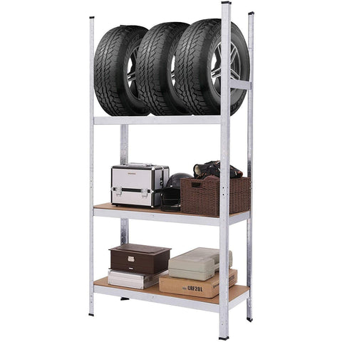 Rootz Warehouse rack - Shelf cabinets - Workbench - Storage rack - For Garage, Basement or Barn - Shelving For Tool Storage - 180 x 90 x 40 cm - Max. Carrying capacity: 875 KG