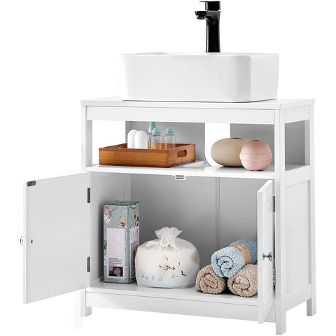 Rootz Washbasin base cabinet - Bathroom cabinet - Base cabinet - Scandinavian - White - MDF - 60 x 30 x 60 cm