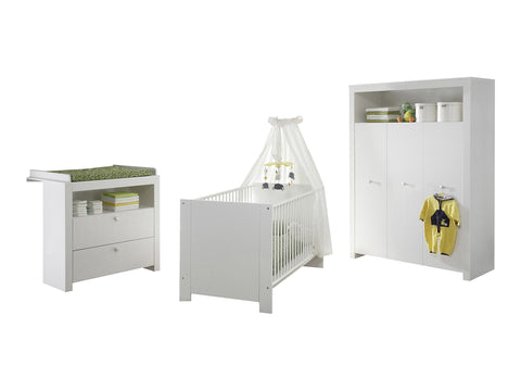 Rootz Baby Nursery 3 Opbergset - Babykamer - Ruime opbergruimte - Modern design - Elegant wit
