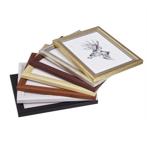 Rootz Picture Frame - Photo Holder - Image Display - Snapshot Border - Memory Keeper - Photograph Encasement - White - Various Sizes