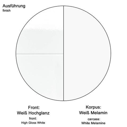 Rootz Bathroom Mirror Cabinet - Wall Storage - Reflective Unit - Vanity Organizer - Bath Fixture - Mirrored Chest - Washroom Cupboard - White High Gloss - 60 x 67 x 18 cm