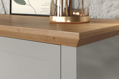 Rootz Landside Garderobenschrank - Wardrobe - Clothes Cabinet - Apparel Closet - Storage Unit - Clothing Armoire - Garment Holder - Light Grey/Artisan Oak - 65 x 201 x 41 cm.