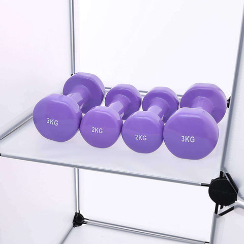 Rootz Wardrobe Click System - 14 compartments - Plastic - Clothes - Wardrobe with hanging rails - 143 x 36 x 178 cm