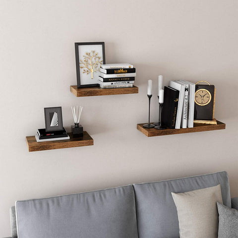 Rootz Wall Shelf - Bookshelf - Hanging Shelf - 60 x 20 x 3.8CM - Industrial