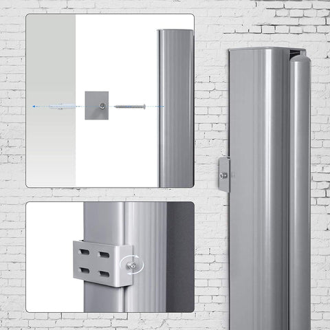 Rootz Privacy screen - Side awning - Sun protection - Balcony - Terrace - Garden - Gray - 200 x 40 cm