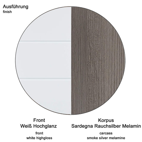 Rootz Wardrobe - Storage Cabinet - Shoe Cabinet - Chest - Organizer - Furniture - White - 80 x 87 x 35 cm