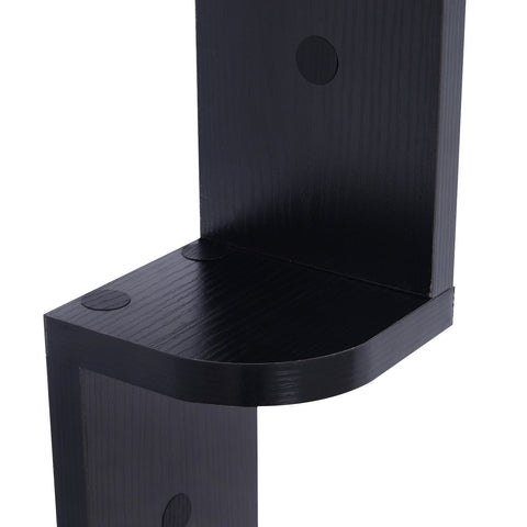 Rootz Bookcase - Wall Shelf - MDF - Hanging Shelf - Black