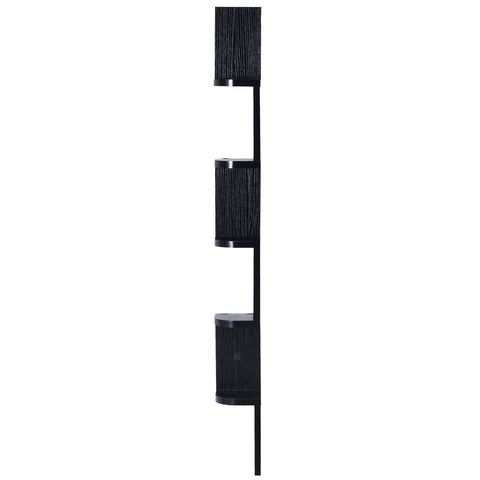 Rootz Bookcase - Wall Shelf - MDF - Hanging Shelf - Black