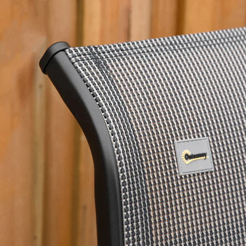 Rootz Lounger Chair - Zero Gravity Chair - Sun Lounger - Deck Chair - Garden Lounger - 9 Positions Adjustable - Weightlessness Lounger - Black/Gray - 70 x 65 x 111 cm