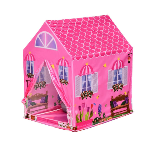 Rootz Play Tent - Children's Play House - Princess Play Tent - Tent House - Play House - Polyester - Pink - 93 x 69 x 103 cm