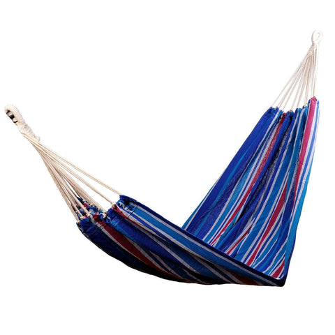 Rootz Hammock - Multiple Persons - 210 x 15- cm - Up to 210kg - Blue - Red - Cotton - Polyester