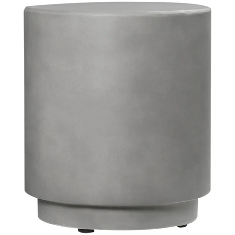 Rootz Side Table - Bedside Table - In Concrete Look - Inorganic Ore Powder - Light Grey - 37 cm x 37 cm x 43 cm