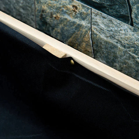 Rootz Raised Bed - Wood Garden Bed With Non-woven Fabric - Plant Pot - Plant Box - Herb Bed For Balcony Garden - Natural - 117 x 117 x 30 cm