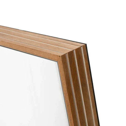 Rootz Wandspiegel - Hoog - Grenen Houten Frame - Wanddecoratie - Woonkamer - Slaapkamer - Badkamer - Natuurlijk - 45L x 125H x 4,8D cm