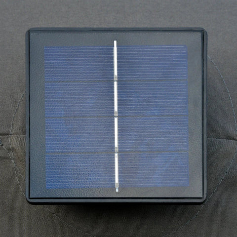 Rootz Double Sided Parasol - Parasol - Sun Umbrella - With LED Solar Lights - Dark Gray - 440 x 260 cm