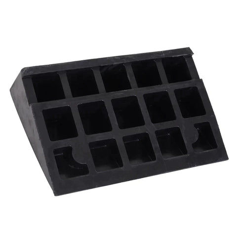 Rootz Curb Ramp - Ramp - 2 Piece Rubber Ramp - Threshold Ramp For Car - Black - L48 x W32 x H13 cm
