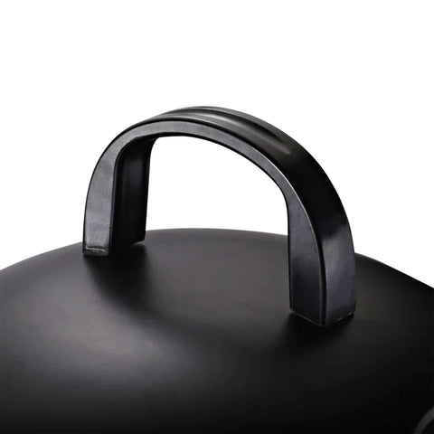 Rootz Charcoal Grill - Kettle Grill - Charcoal BBQ Grill - Windbreak Tripod Base - Camping - Picnic - Portable - Metal - Black - Ø36.5 x 54 cm