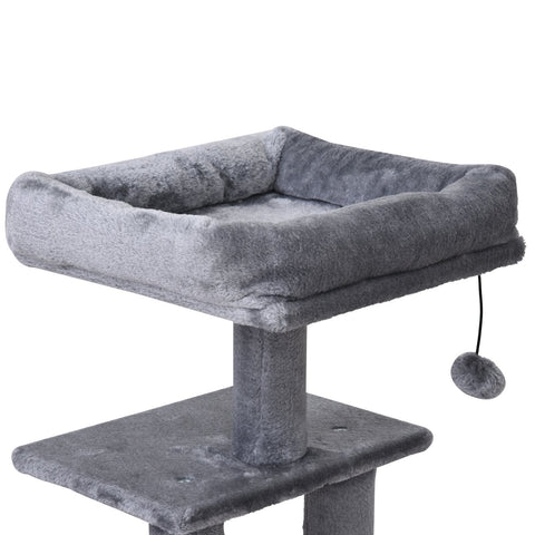 Rootz Scratching Post - Scratching Trunk - XL - Climbing Tree - Plush - Grey