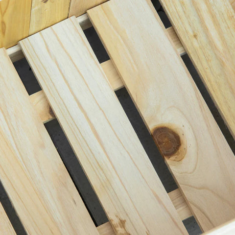 Rootz Plantenbak - Opklapbaar verhoogd bed - Massief hout - Weerbestendig - Naturel - 70cm x 30cm x 25cm