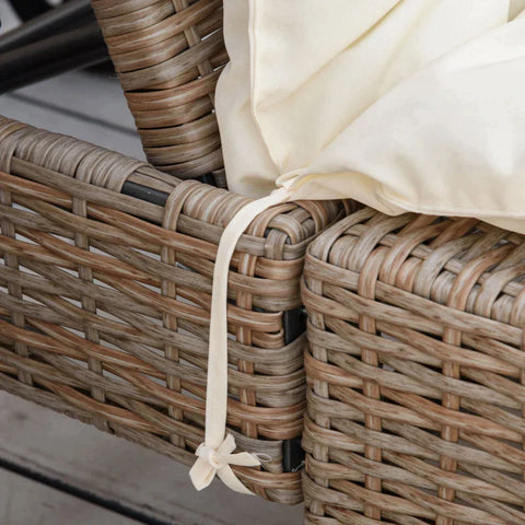 Rootz Outdoor Seat Cushion - Lounger Pad - Lounger Pad - Sun Lounger Pad - Garden Lounger Pad - Polyester/PP Cotton - Cream-white - 200 x 60 x 13 cm