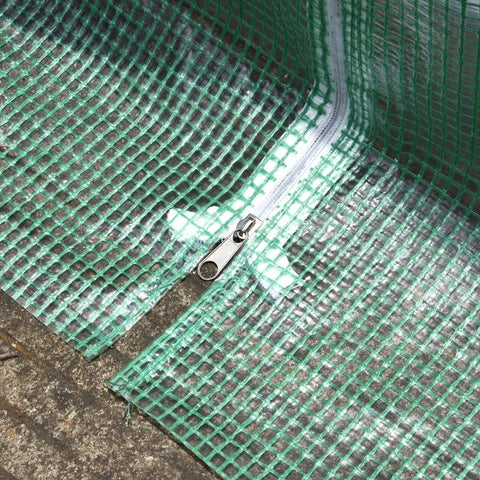 Rootz Greenhouse - Walk-in Greenhouse - Foil Greenhouse - Tomato Greenhouse - Foil Tunnel - Green - 395 X 195 X 190 Cm