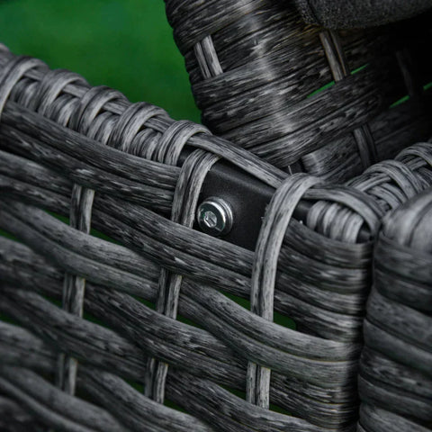 Rootz Lounge Chair – Sonnenliege – Gartenliege – Strandliege – Grau – 192 cm x 62,5 cm x 52,5 cm